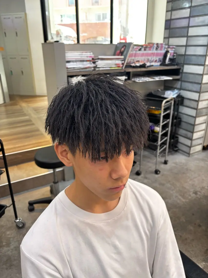 ショート パーマ メンズ カット パーマ mikuto メンズ/パーマのヘアスタイル