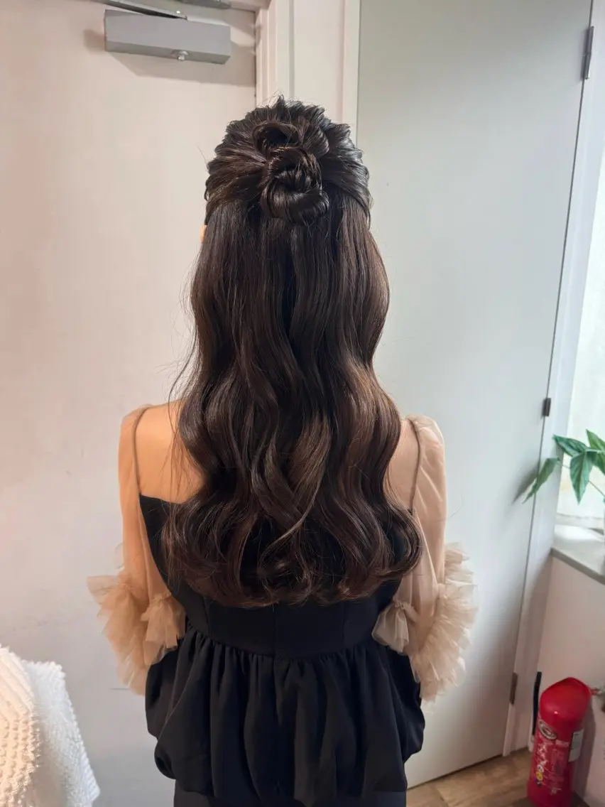 ロング カラー ヘアアレンジ ななほ⌇レイヤー カット⌇カラー🫧のヘアスタイル