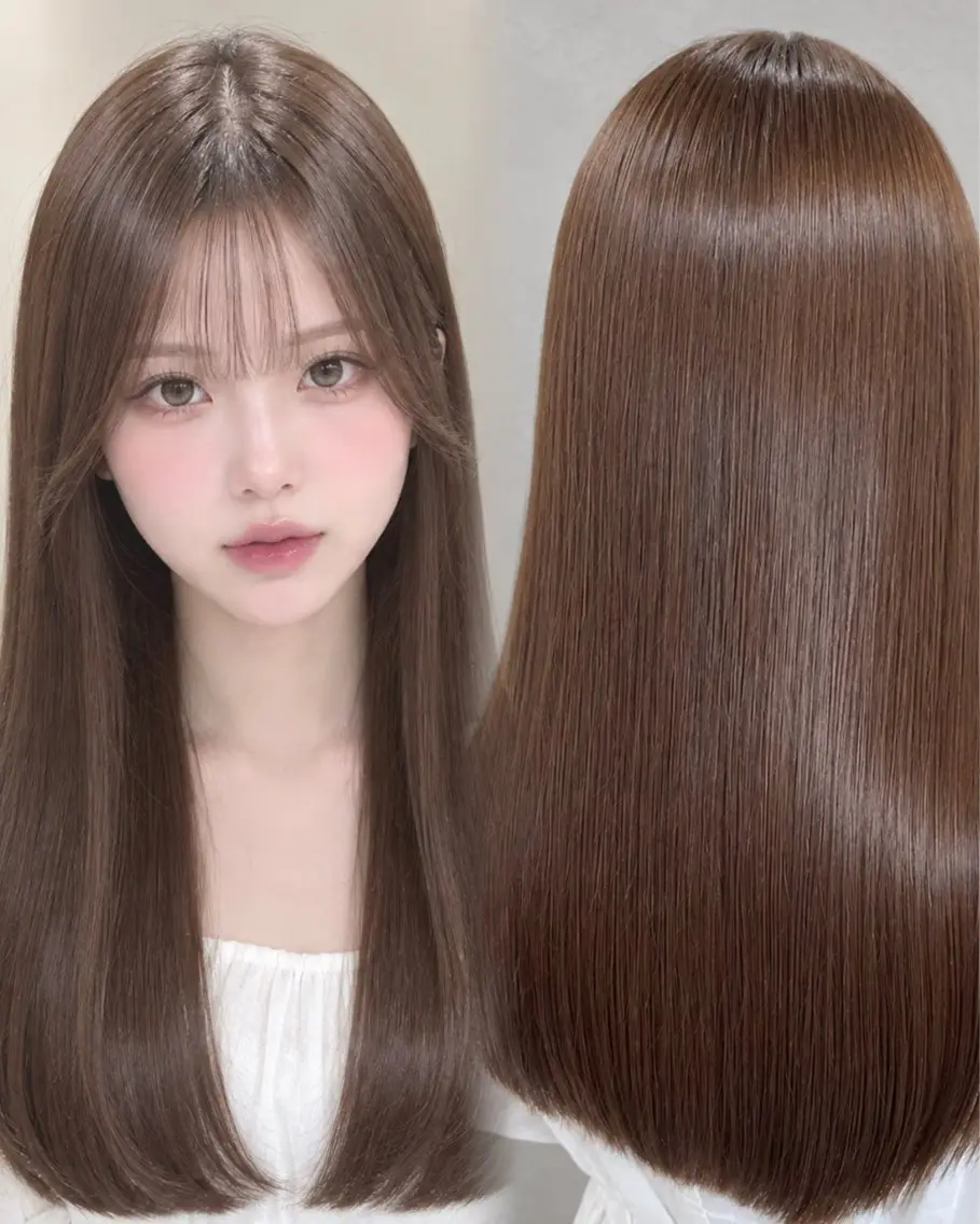 ロング カラー ブラウンカラー ヘアカラー 透明感カラー💎 アレンジ🩰Rimiのヘアスタイル