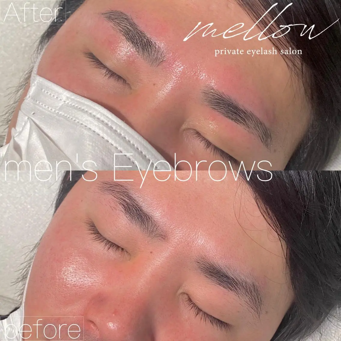 アイブロウ ワックス脱毛 眉カット mellow eyelashのマツエク・マツパデザイン