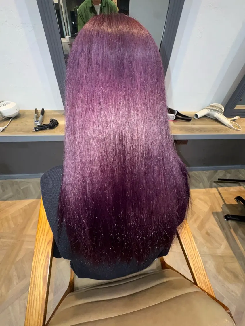 ロング カラー ヘアカラー heel SENGAWAのヘアスタイル