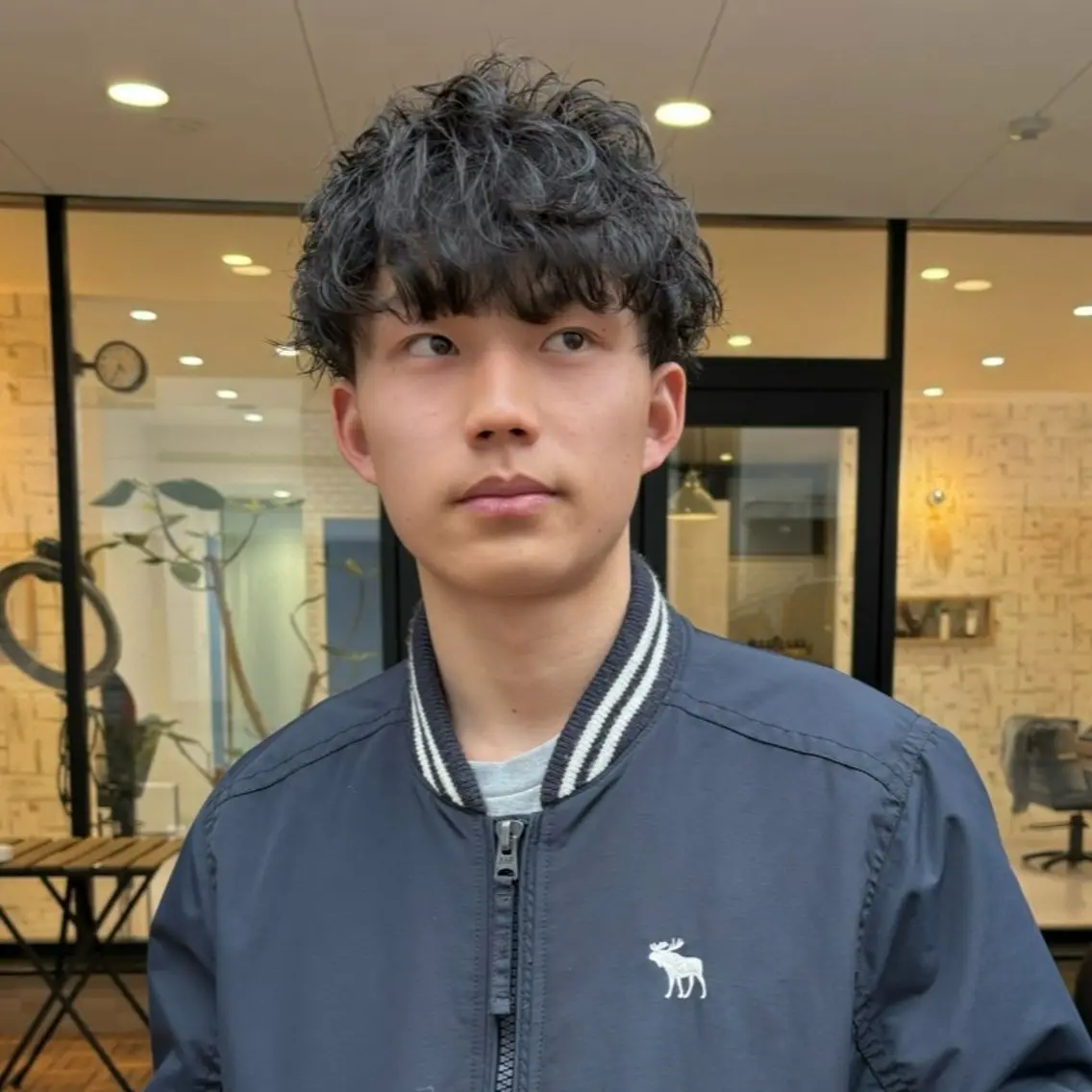 パーマ メンズ マッシュ メンズパーマ カット パーマ 【メンズショート 特化】村斎　伶次のヘアスタイル