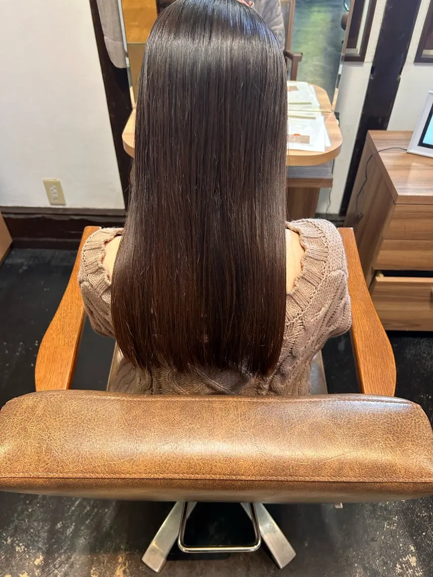 ロング 髪質改善 カット パーマ SAORI 清須のヘアスタイル
