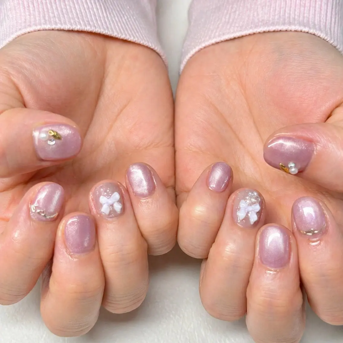 ネイル フラワーネイル オフィスネイル ピンク 春ネイル ブライダルネイル Kii nailのネイルデザイン