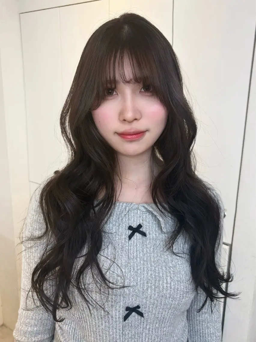 ロング ヘアカラー トリートメント ♡表参道/透明感 カラー/AOI🪽♡のヘアスタイル