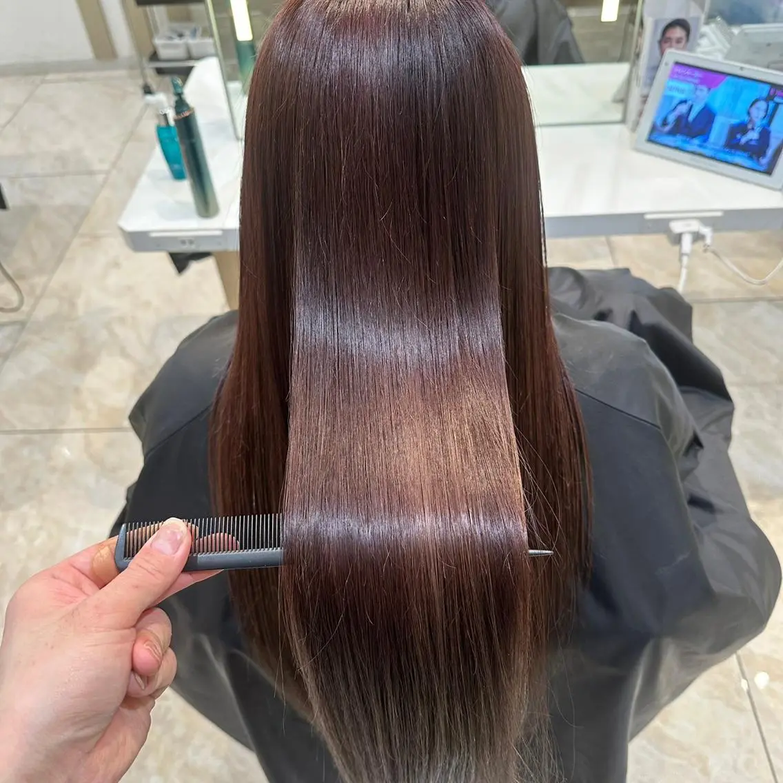 【カラーしたいけど痛みが気になる方】ワンカラー＋Aujuaトリートメント💫の写真