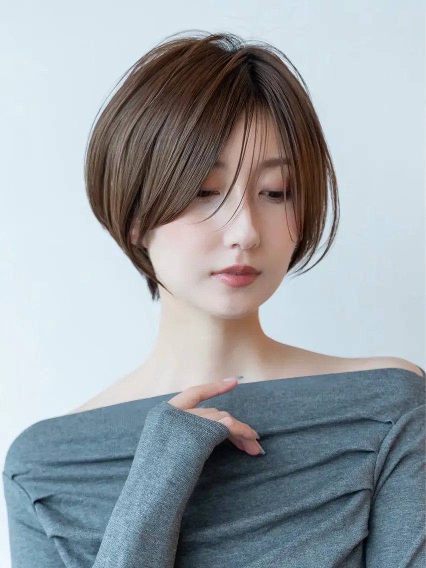 ショート カラー カット ヘアカラー 縮毛矯正 トリートメント 【渋谷】ボブ・ レイヤーボブ特化✂︎のヘアスタイル