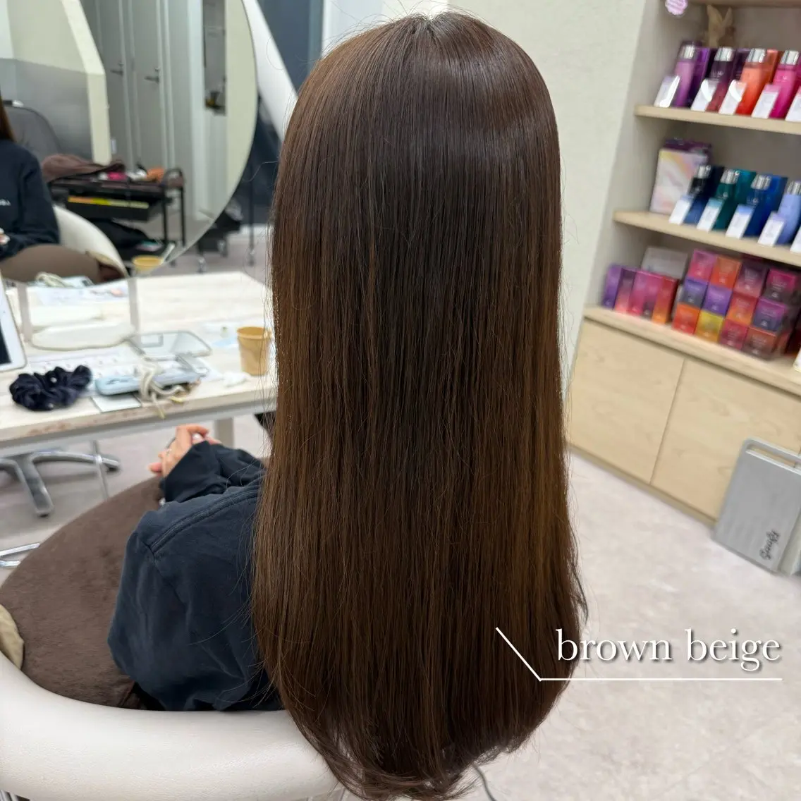 ロング カラー ベージュカラー ブラウンカラー ブラウンベージュ 透明感カラー カット ヘアカラー トリートメント 美髪矯正/ベージュ カラー🧸綾里のヘアスタイル