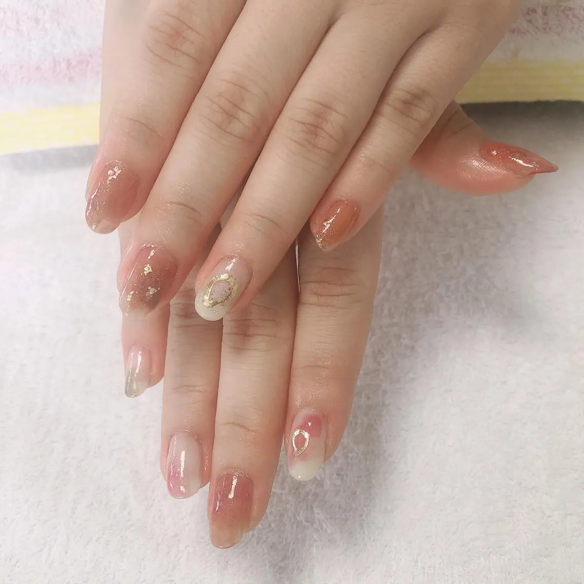 ネイル ニュアンスネイル 結城 怜菜のネイルデザイン