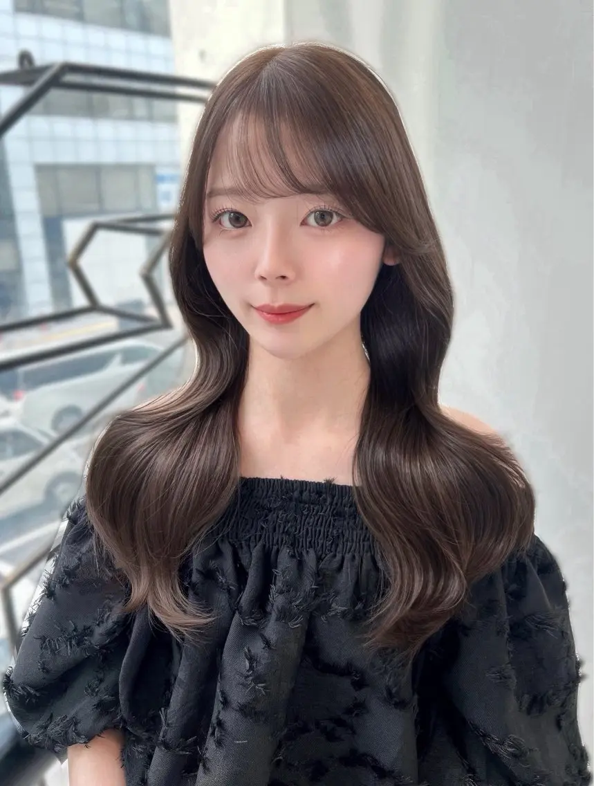 カラー ヘアカラー 透明感カラー୨୧ 松山理桜🩰˖ ࣪⊹のヘアスタイル