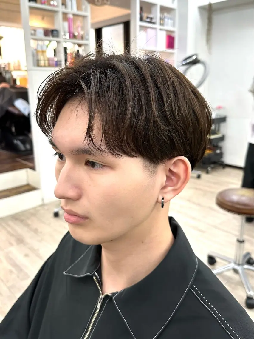 ショート カット パーマ 樫崎 遼のヘアスタイル