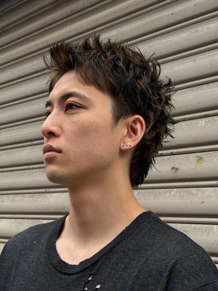 ショート フェード×パーマ 🌟れな🌟のヘアスタイル
