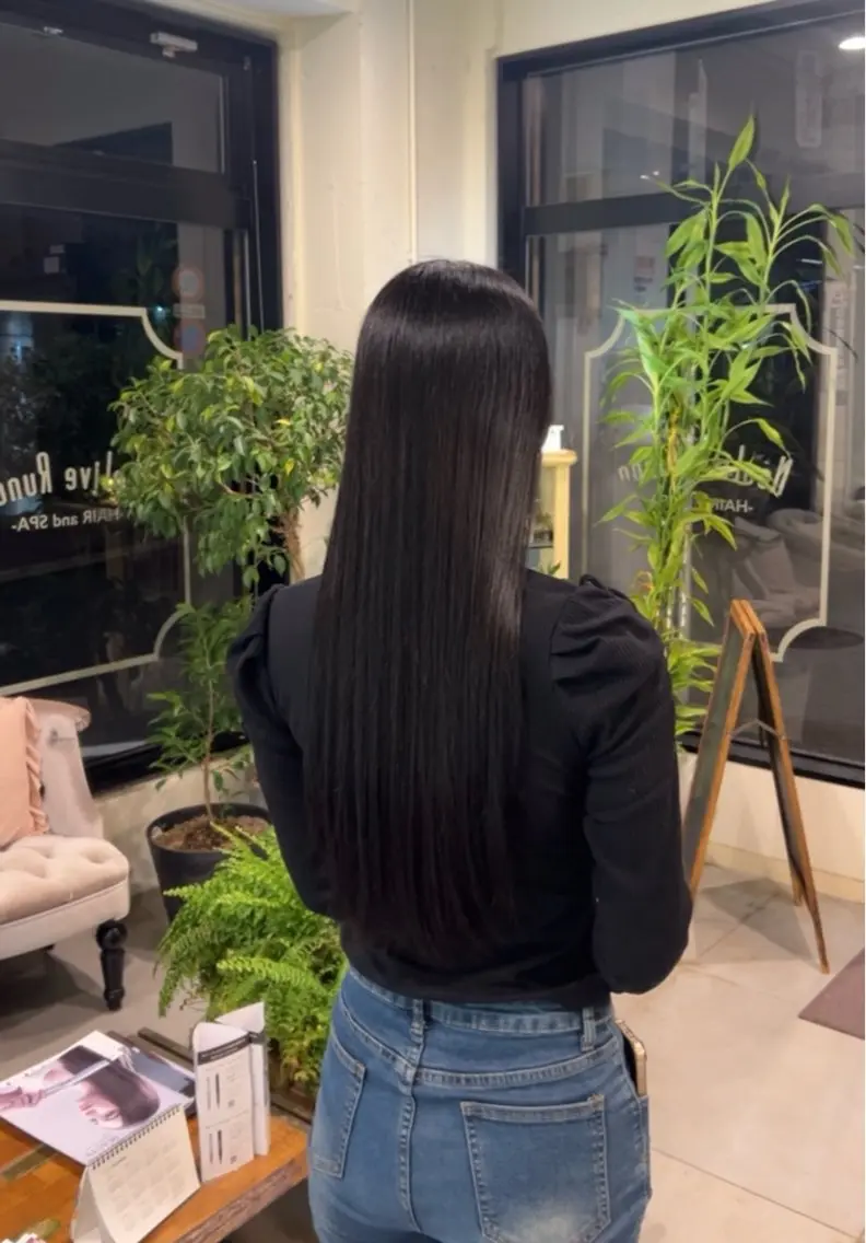 ロング カラー ヘアカラー トリートメント 🫐 キナリ🫐のヘアスタイル