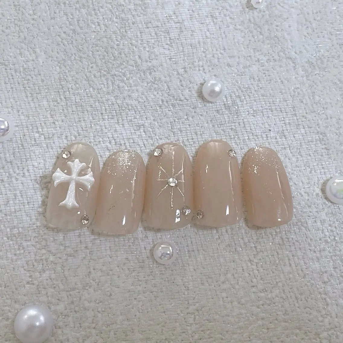 ネイル オーロラネイル フットネイル フレンチネイル ジェルネイル マグネットネイル ハンドネイル kiki nail &brow二子玉川のネイルデザイン
