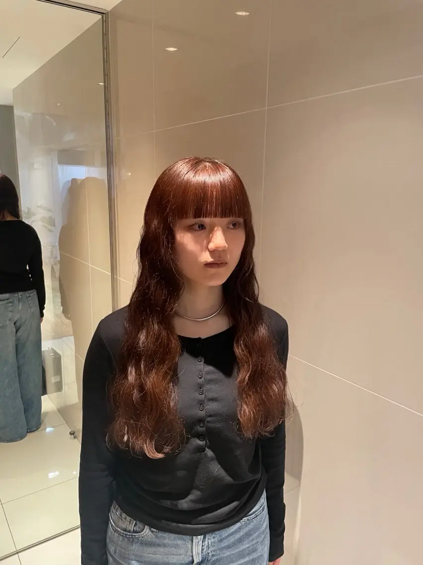 ロング ヘアカラー 縮毛矯正/レイヤー 🌙児玉光瑠のヘアスタイル