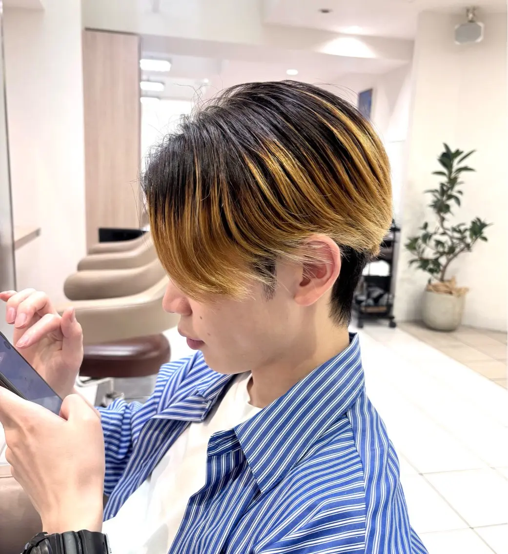 メンズ ヘアカラー 🙈Ash国立店 久保田美紅🙈のヘアスタイル