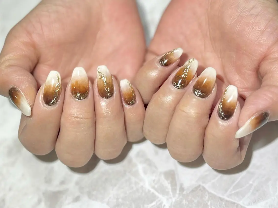 ネイル フットネイル グラデーション ニュアンスネイル シンプルネイル 春ネイル nail fufla ♡yamane♡のネイルデザイン
