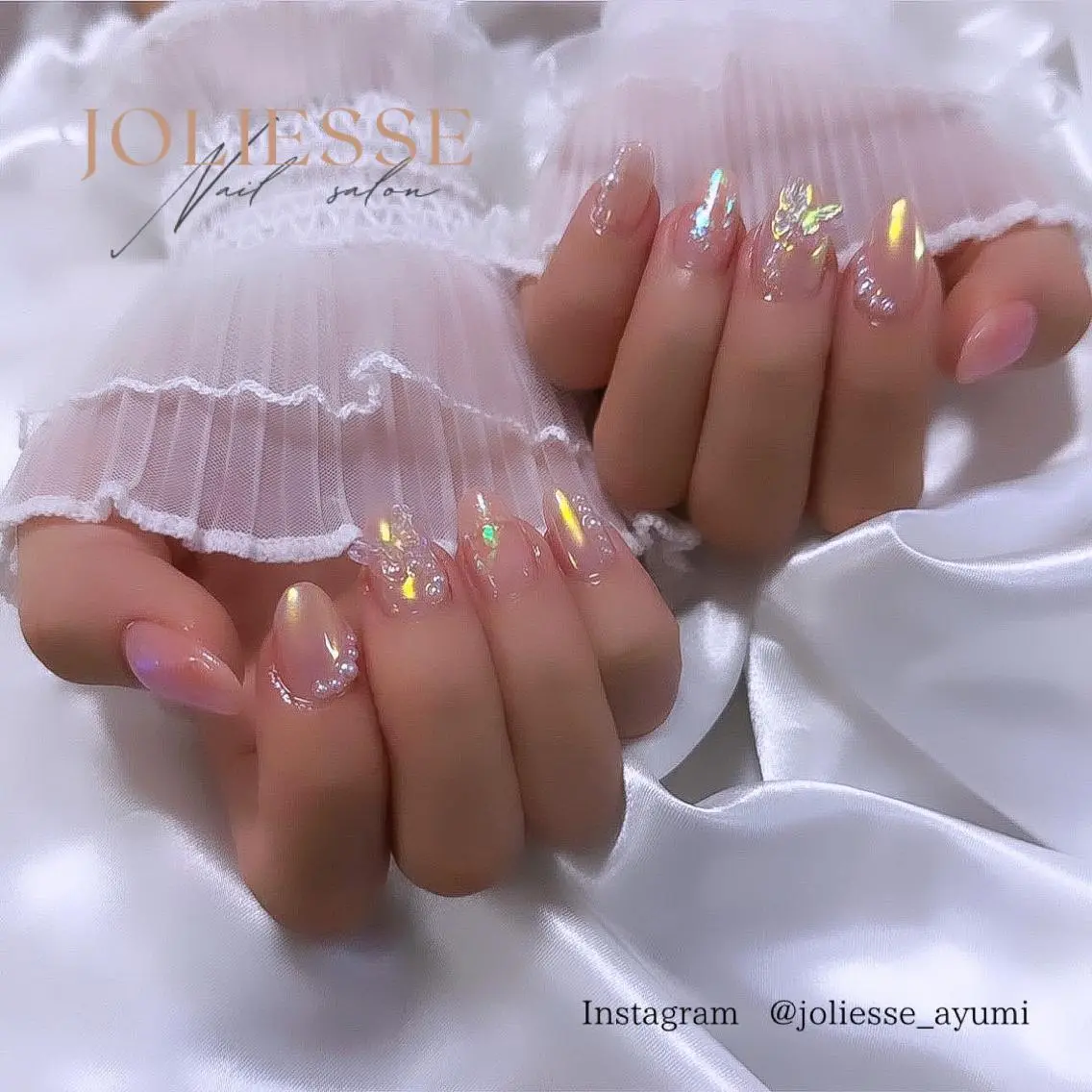 ネイル オーロラネイル 韓国ネイル JOLIESSE Ayumiのネイルデザイン