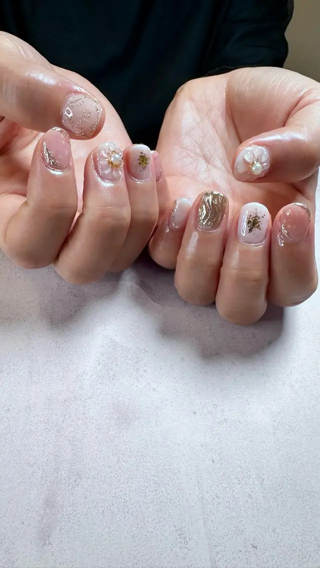 ネイル ニュアンスネイル ハンドネイル ハンドケア Atelier Ariのネイルデザイン