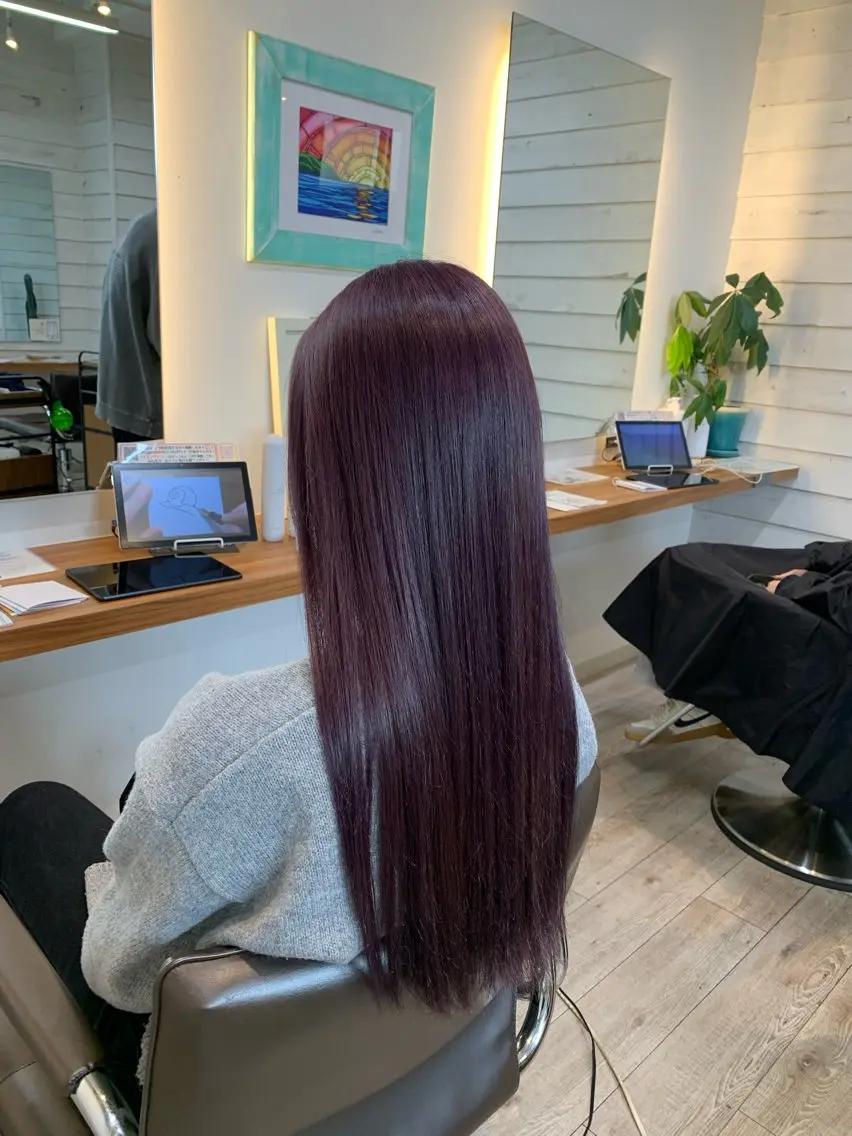 ロング ヘアカラー 渡邉 真夕のヘアスタイル