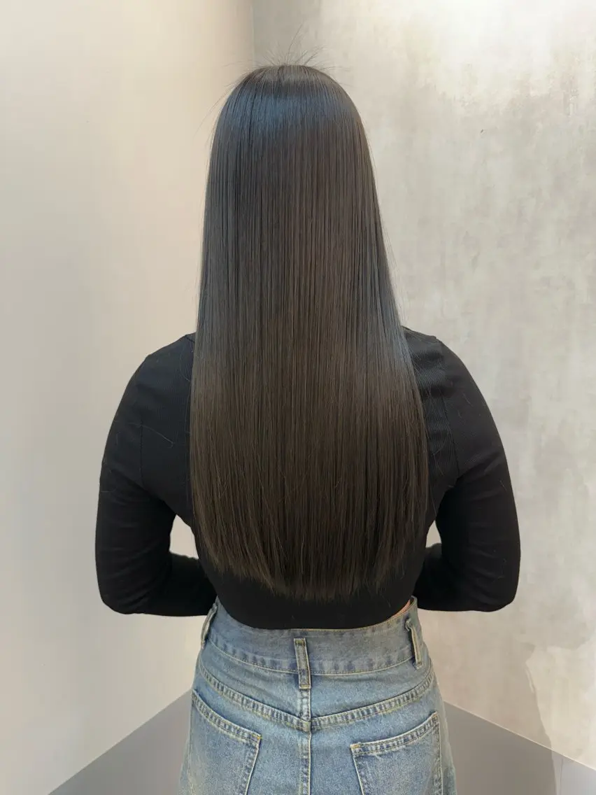 ロング カラー 透明感カラー 髪質改善 トリートメント ヘアカラー トリートメント 神戸ボブ✂️ ioe三宮/田 伸佳のヘアスタイル