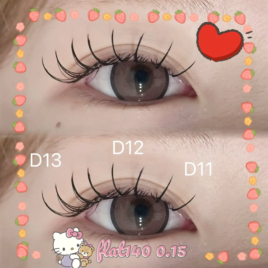 マツエク・マツパ Dカール Cherish名古屋 高畑💫馬渕奈恵💫のマツエク・マツパデザイン