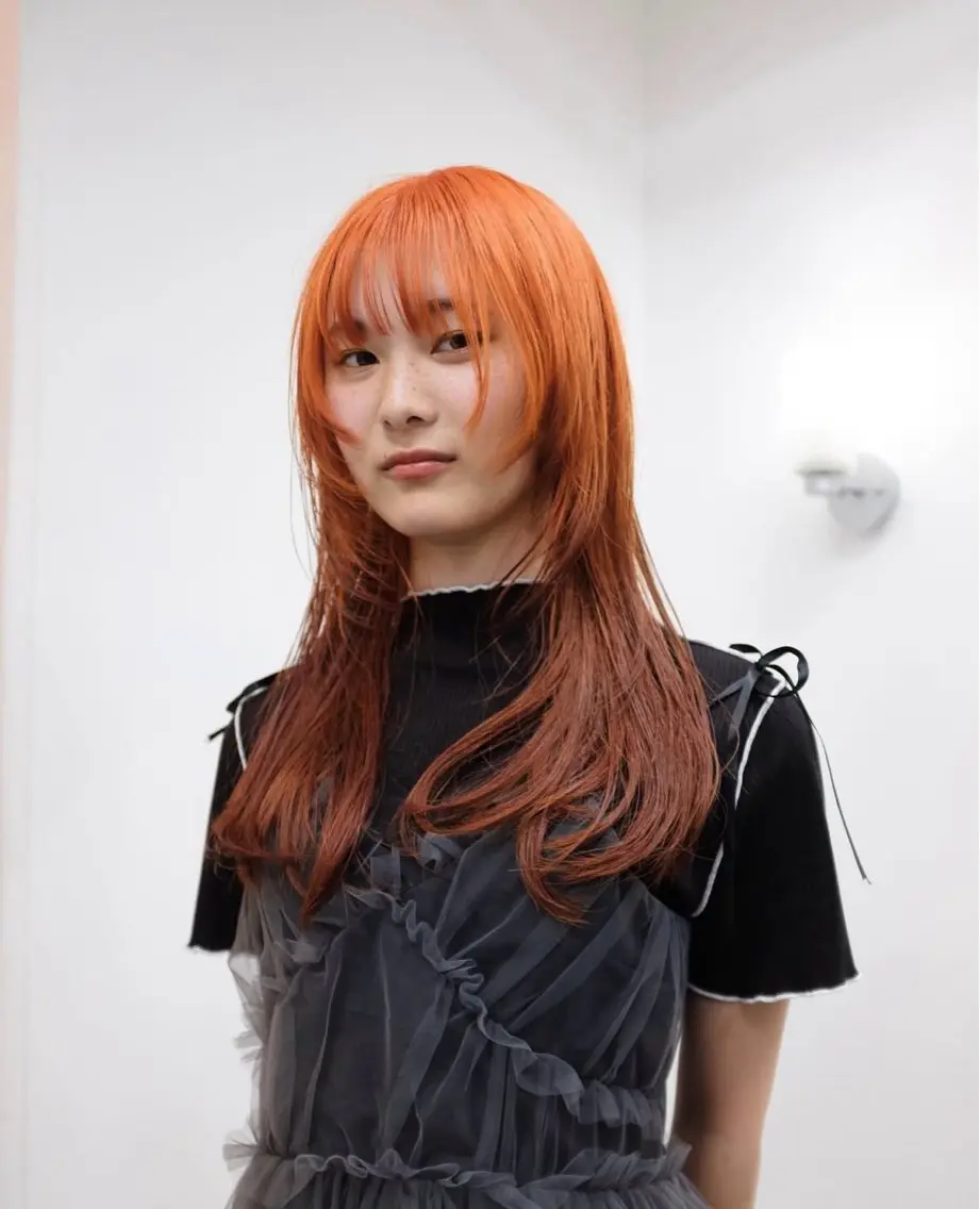 ロング カラー ヘアアレンジ 🫟ダブルカラー 小島千夏🫟のヘアスタイル