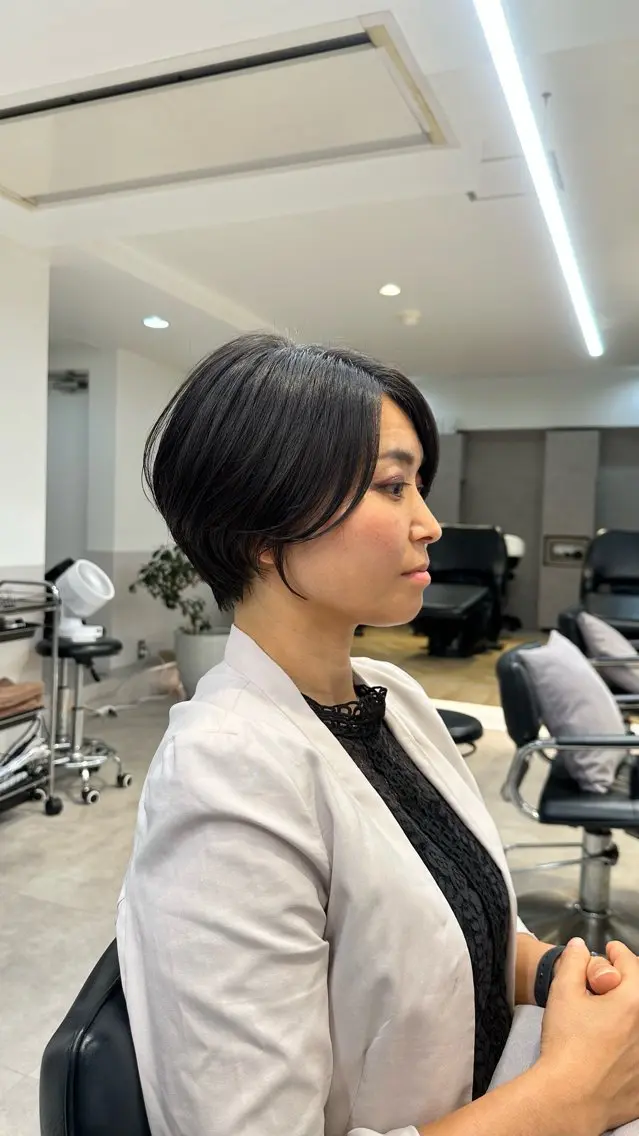 ショート ハンサムショート ショートヘア あいこ/ショートカッ ト無料/銀座🌷のヘアスタイル
