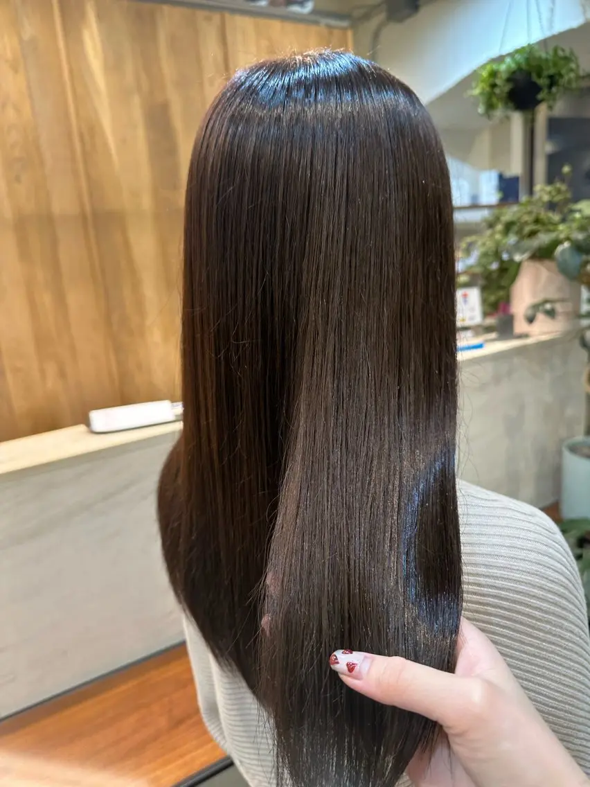 ロング カラー 透明感カラー トリートメント ヘアカラー ハイライト/ブリーチ カット／まなみ🤍のヘアスタイル