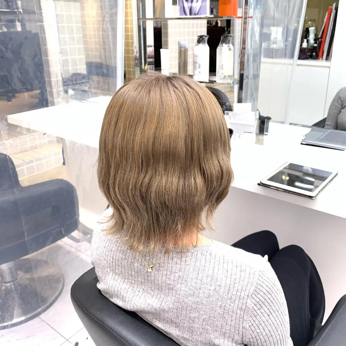 ミディアム カラー ヘアアレンジ 🩵 JURI🩵のヘアスタイル