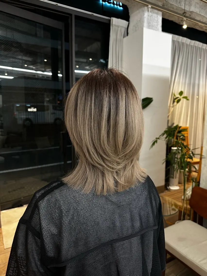 ミディアム メンズカット|パーマ 💇🏻武藤龍之介のヘアスタイル