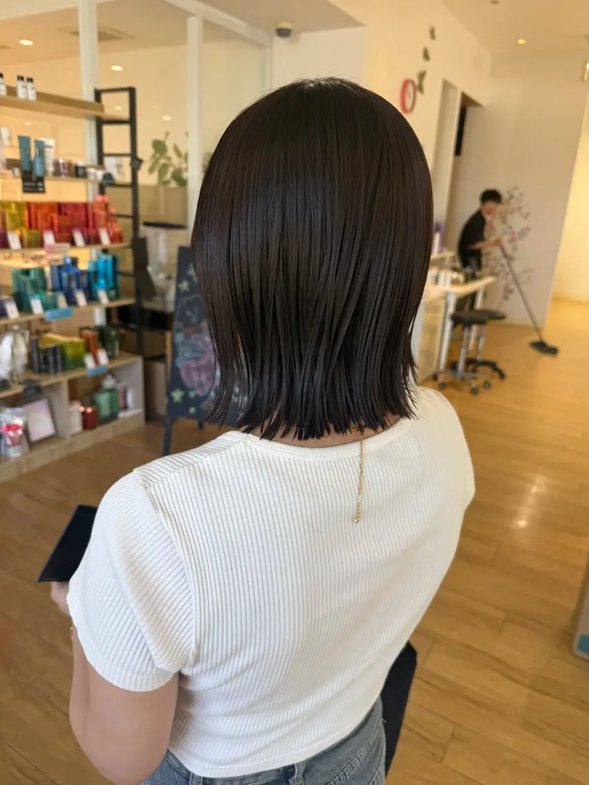 ショート ヘアカラー トリートメント 鹿児島 聖来のヘアスタイル