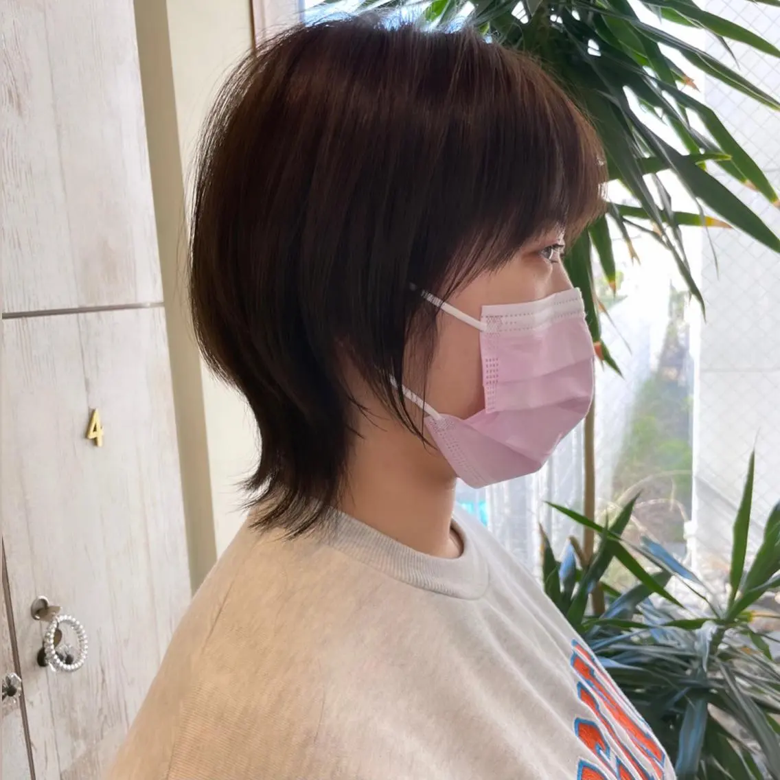 ショート カラー パーマ ブリーチ ケアブリーチ ダブルカラー ハイライトカラー ハイライト KAKKY/ショート レイヤー/千種/池下のヘアスタイル
