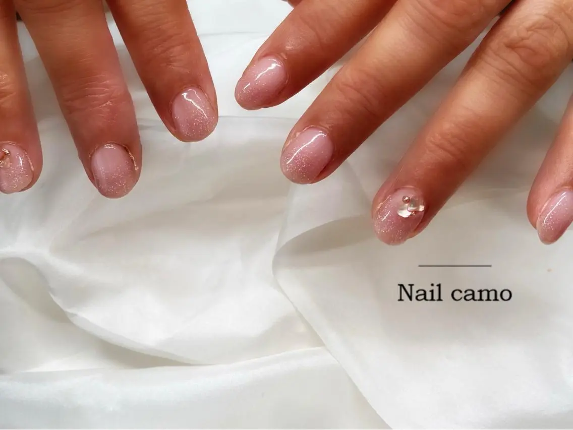 ネイル ラメ(グリッター) ラメグラデーション 🌟Nail camo🌟のネイルデザイン