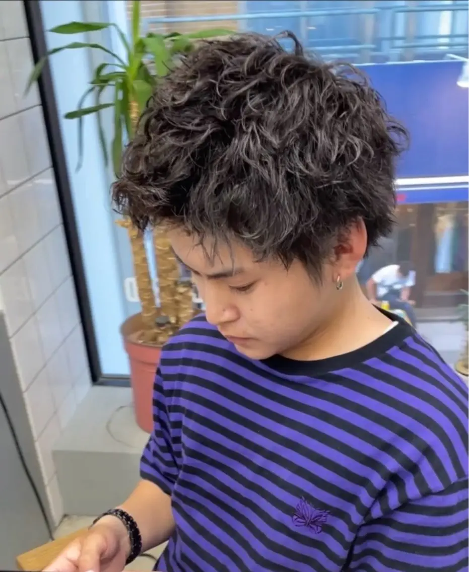 ショート パーマ メンズ メンズ専門サロン wokeのヘアスタイル