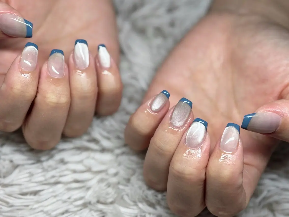 ネイル フレンチネイル マグネットネイル Nail salon Relierのネイルデザイン