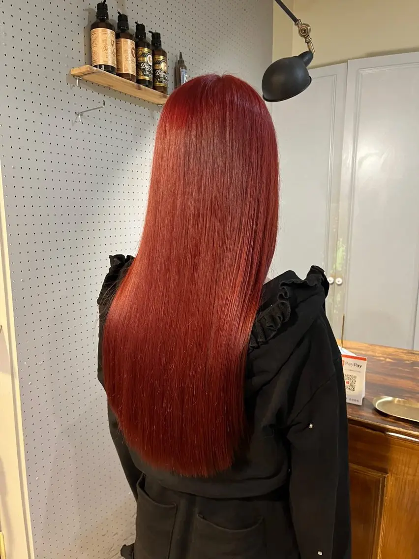ロング カラー ヘアカラー トリートメント 🤩噂のMr.髪ポジ ティブ®️yu🤩のヘアスタイル
