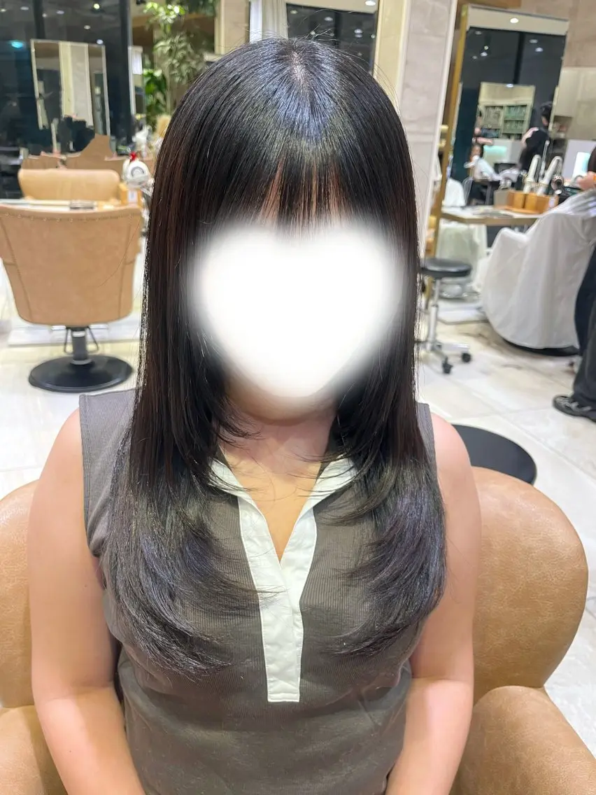 ロング ボブ／レイヤーモデル 募集中🫧ゆい🌼のヘアスタイル
