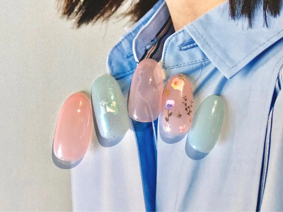 ネイル フラワーネイル TRAM-nail moriizumiのネイルデザイン