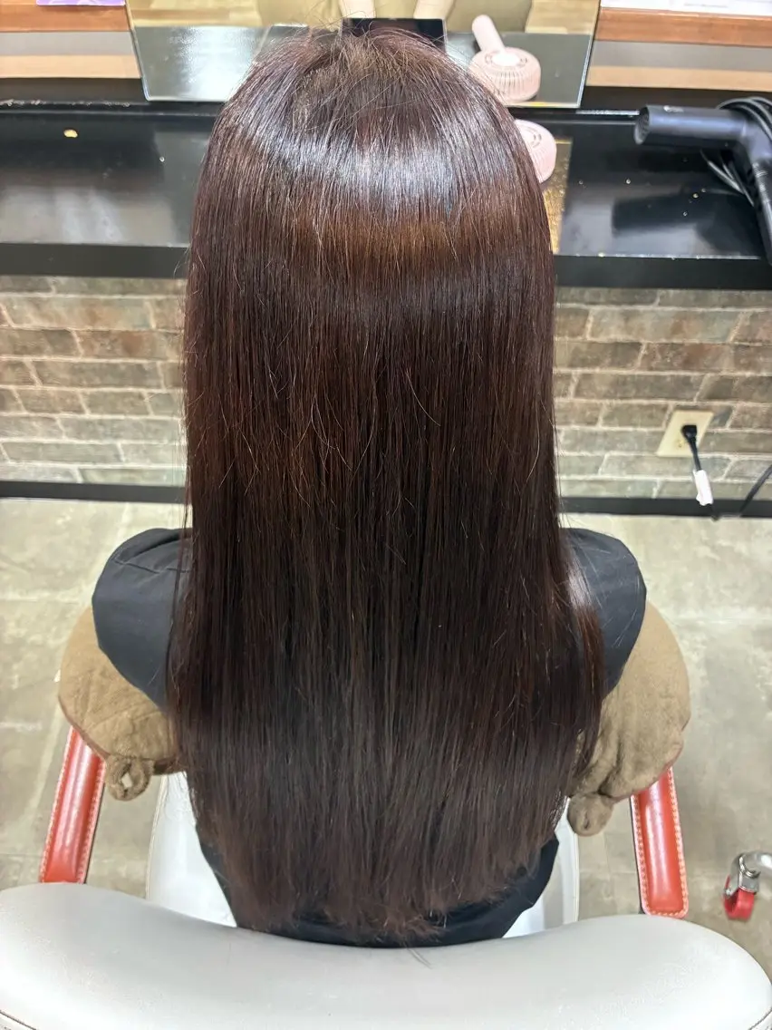 ロング カラー ブラウンカラー ヘアカラー ボーイッシュ美容師 パルのヘアスタイル
