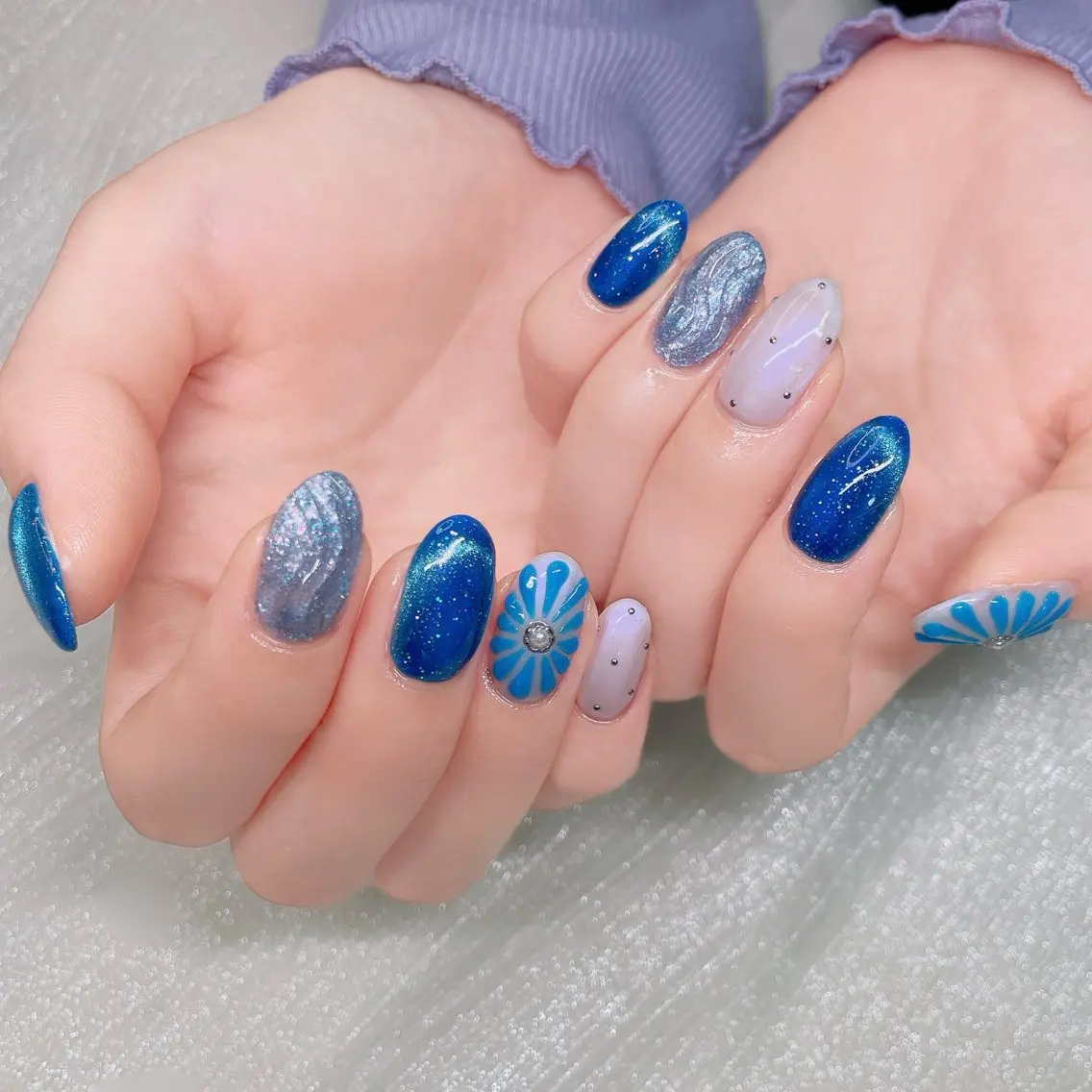 ネイル 長さ出し ハンドネイル Nailist suzuのネイルデザイン