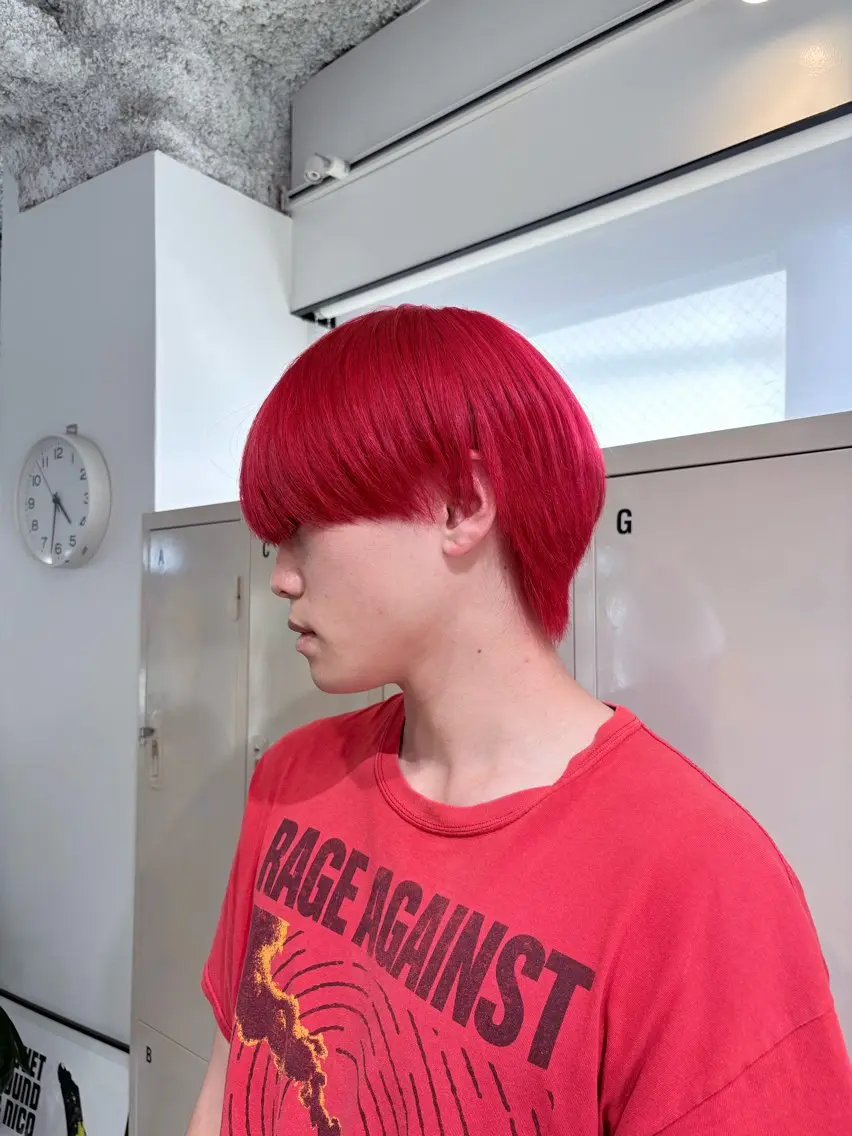カラー メンズ ヘアカラー トリートメント ヘアセット 🧤高明度ハイトーン 🧤莉音のヘアスタイル
