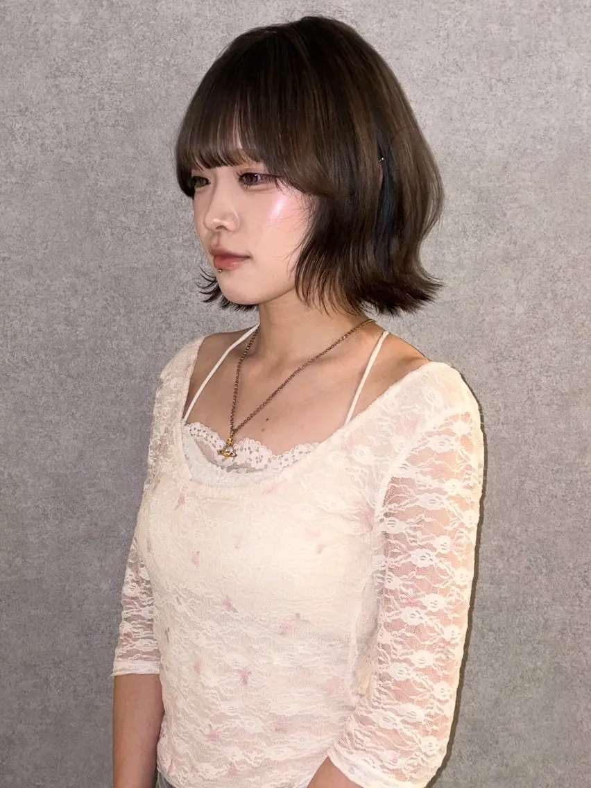 ショート カラー ヘアカラー トリートメント コツ🧚ハイトーン /カラー/名古屋/栄のヘアスタイル