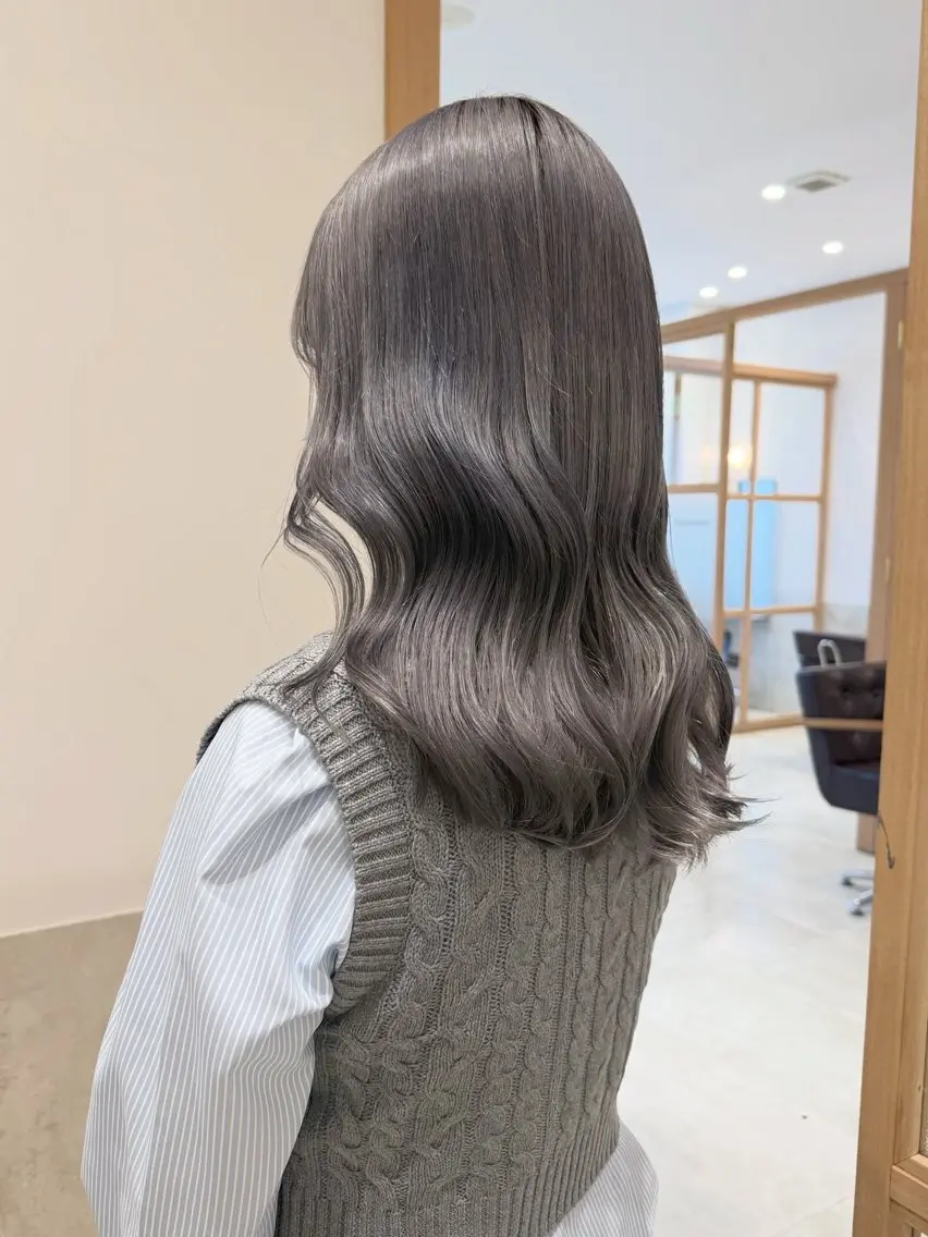 セミロング カット ヘアカラー トリートメント 𓍯柔らかhair 𓍯 yukinoのヘアスタイル