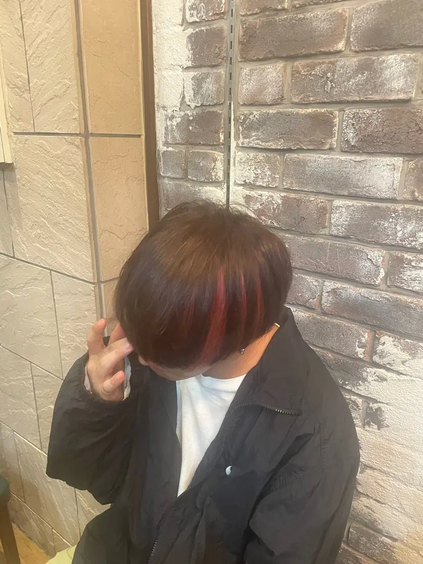 ショート カラー メンズ メンズブリーチ ブリーチ ヘアカラー SHIAN八王子店 🍼りおのヘアスタイル