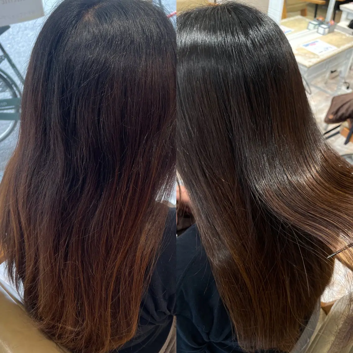 ロング 東 歩音のヘアスタイル
