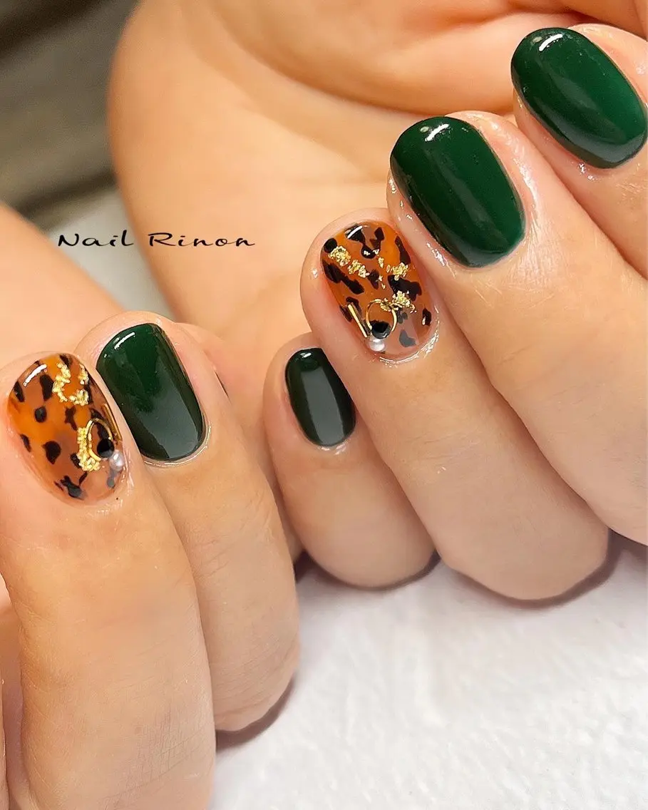 ネイル アニマル柄 ハンドネイル Nail Rinonのネイルデザイン