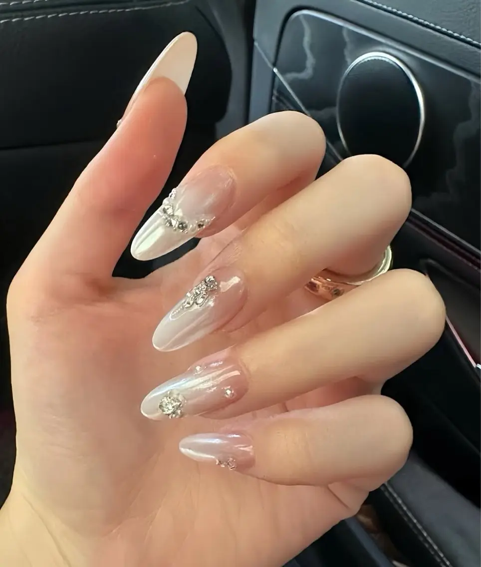 ネイル アートネイル ジェルネイル キラキラネイル ミラーネイル ピンク ハンドネイル Ryu Nail NekoChanのネイルデザイン