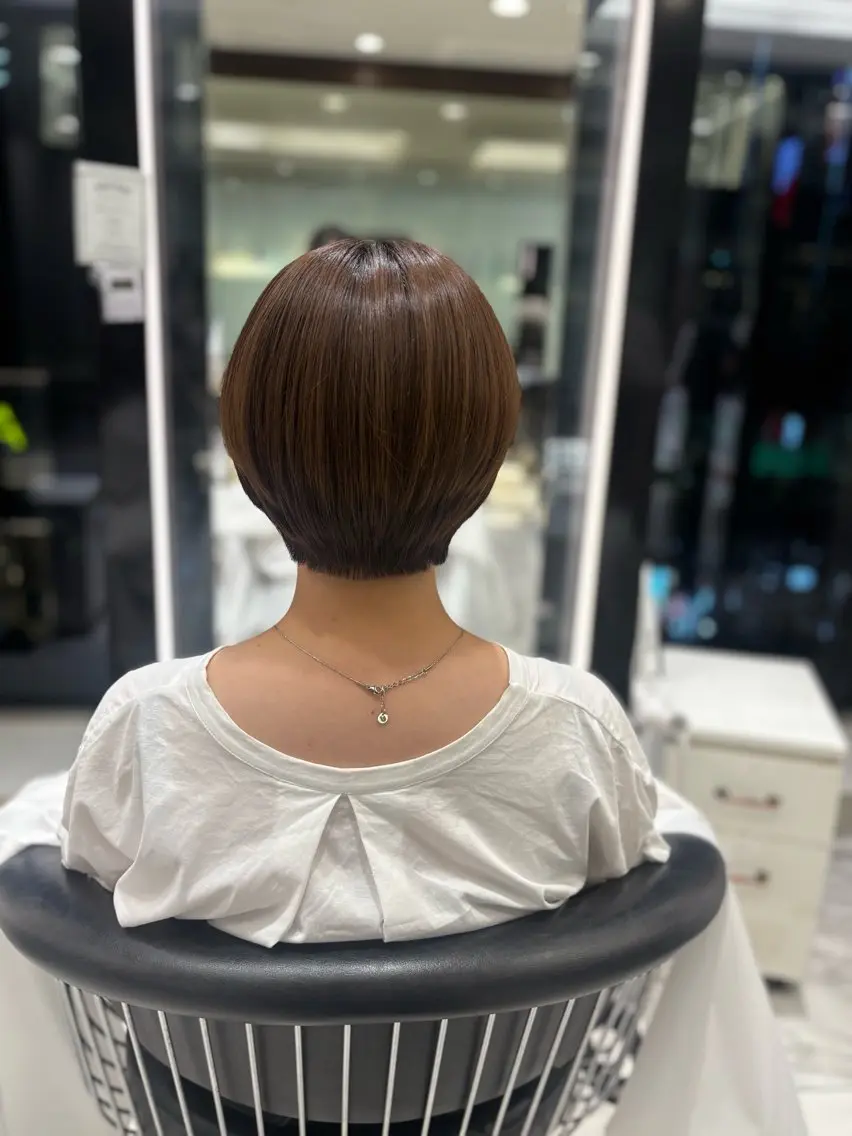 ショート 似合わせカット ショートヘア カット トリートメント 🌸銀座No.1パー マ🌸いでいあやのヘアスタイル