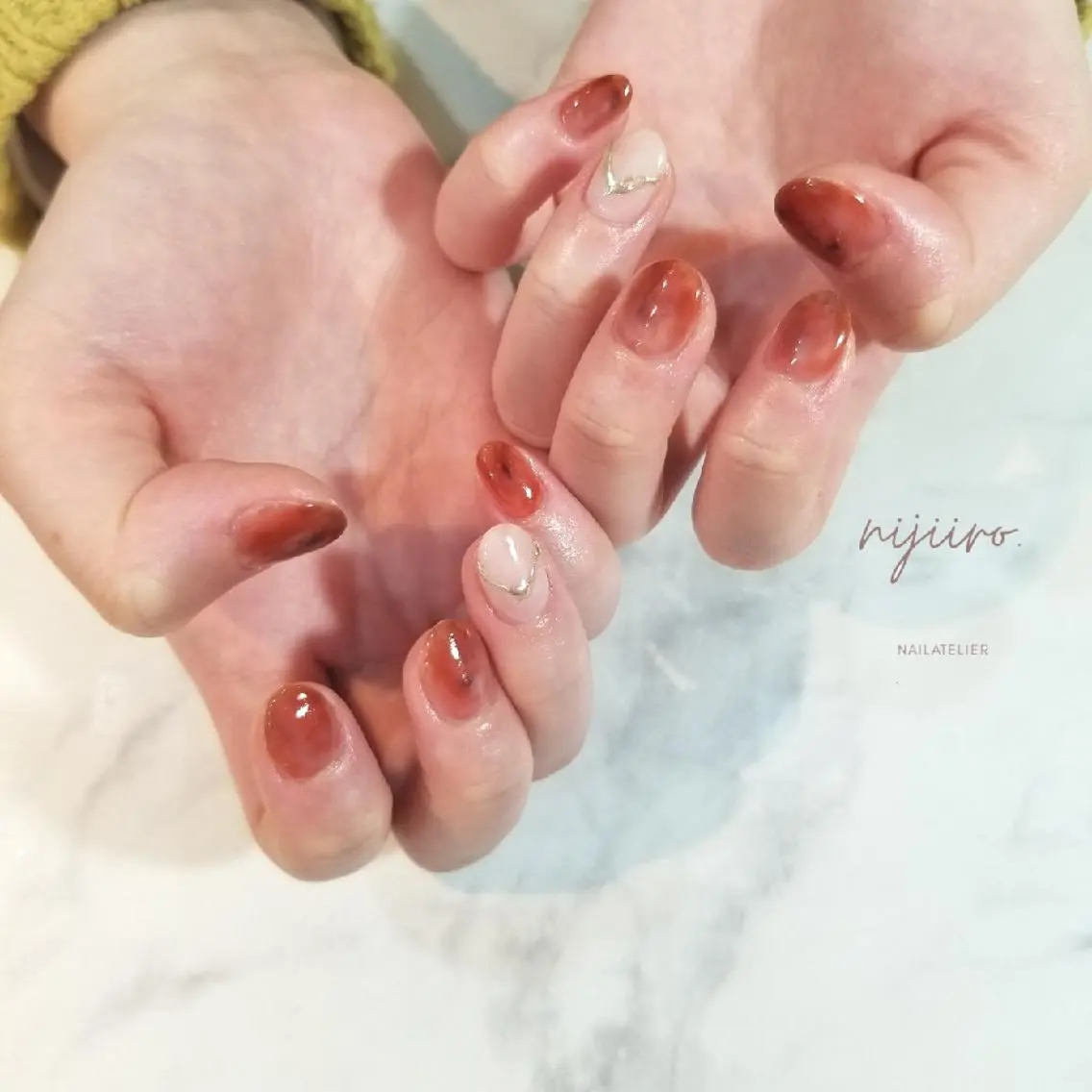 ネイル ハンドネイル nijiiro🌈 サトウのネイルデザイン